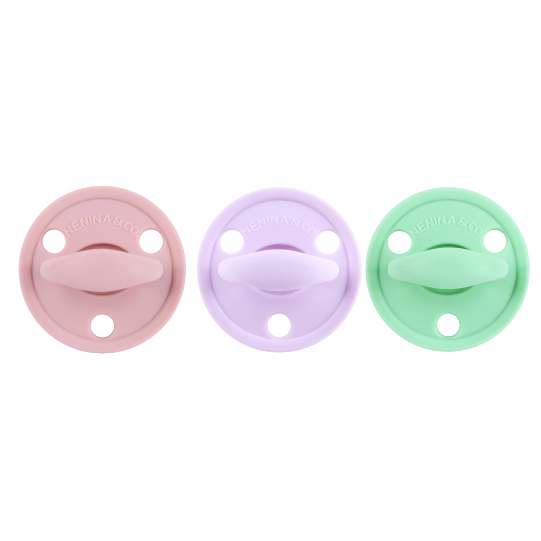 Chupete DIAMOND By Nenina & Co Rosa Pálido, Lila y Mint