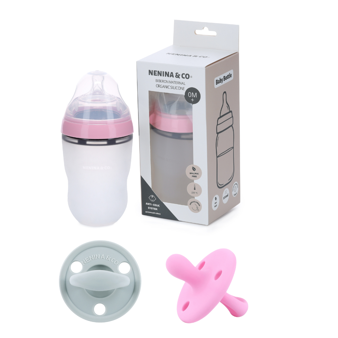 Biberon + 2 Chupetes CLÁSICOS Nenina & Co