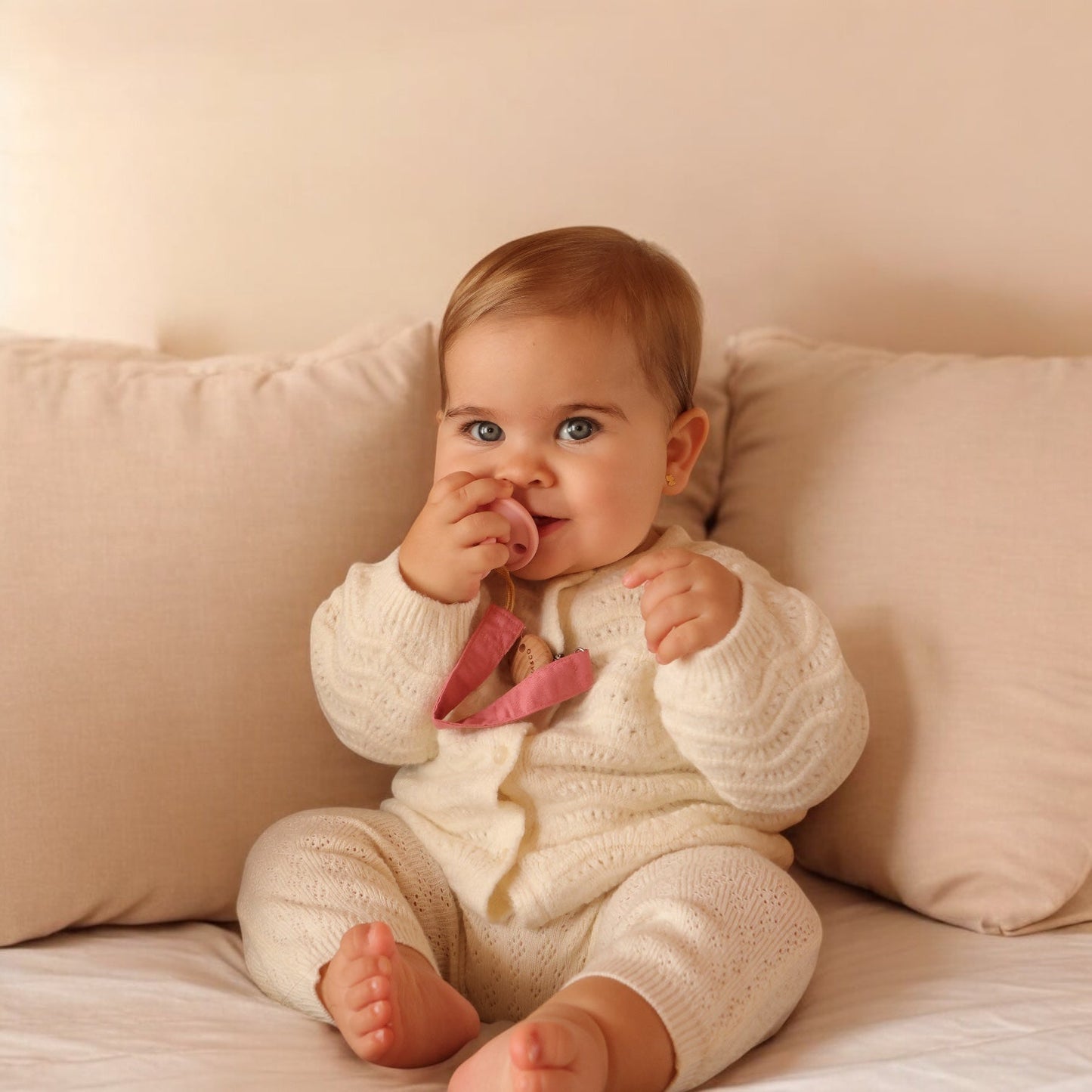 Pack 2 Chupeteros + 2 chupetes CLÁSICOS + 1 Guardachupete Nenina & Co