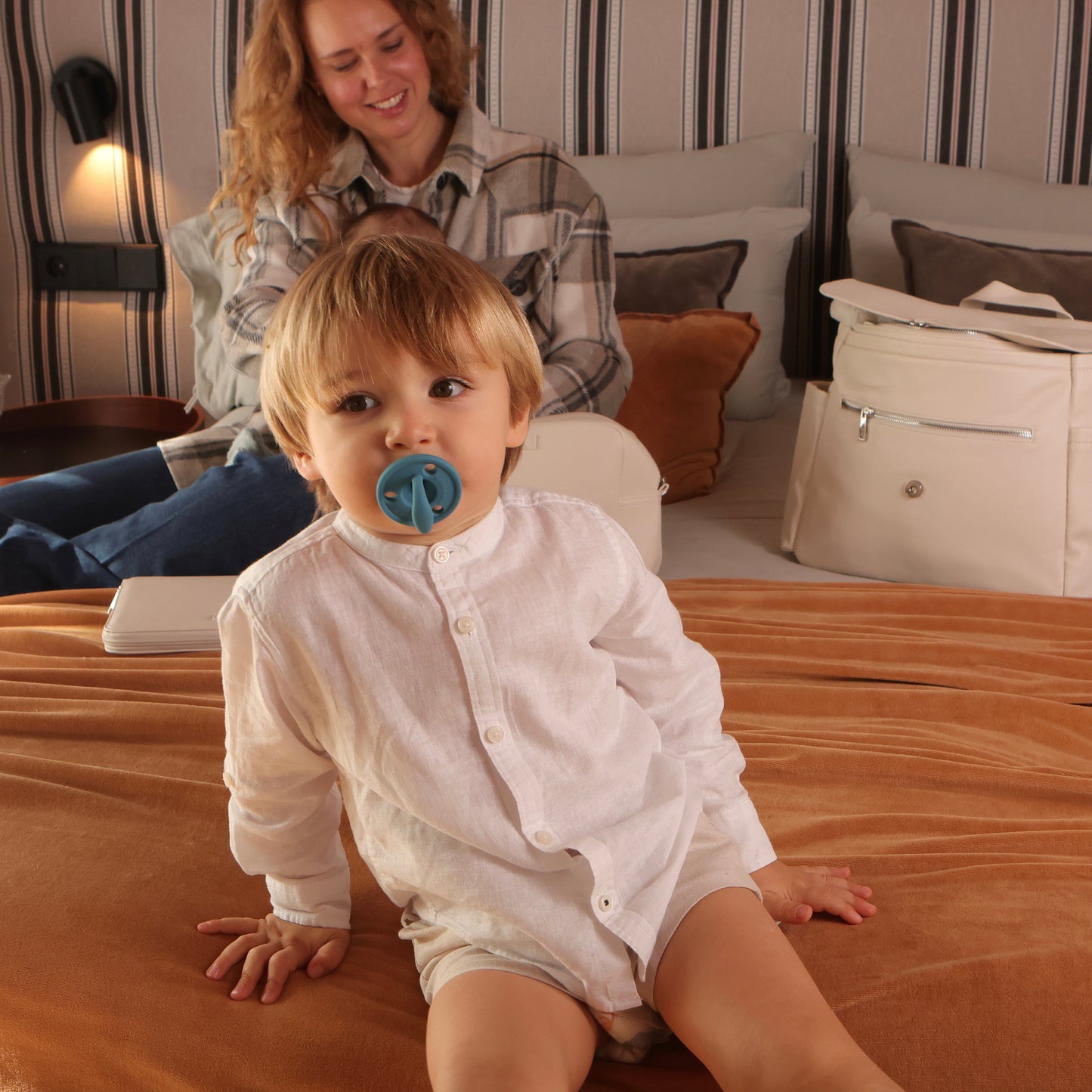 Kit 2 Chupetes CLÁSICOS Blue + Celeste Nenina & Co