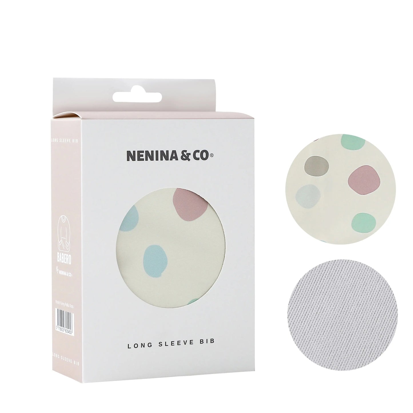 Babero Manga larga Funny Polka Dots Nenina & Co