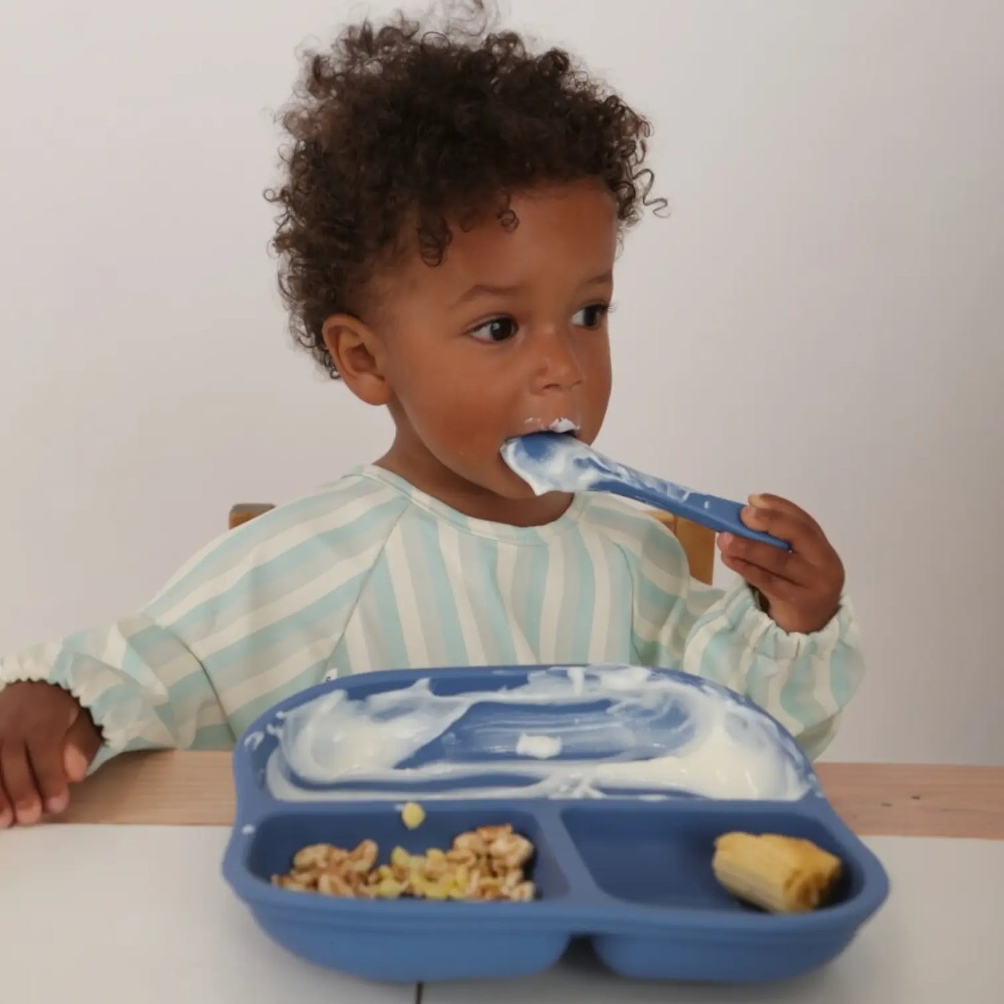 Babero Manga larga Vertical Stripes Nenina & Co