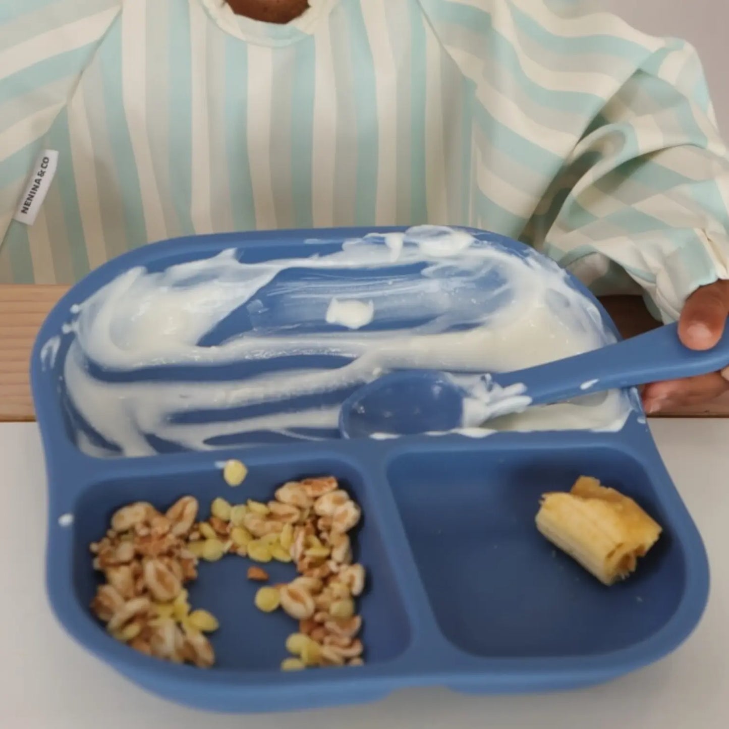 Babero Manga larga Vertical Stripes Nenina & Co