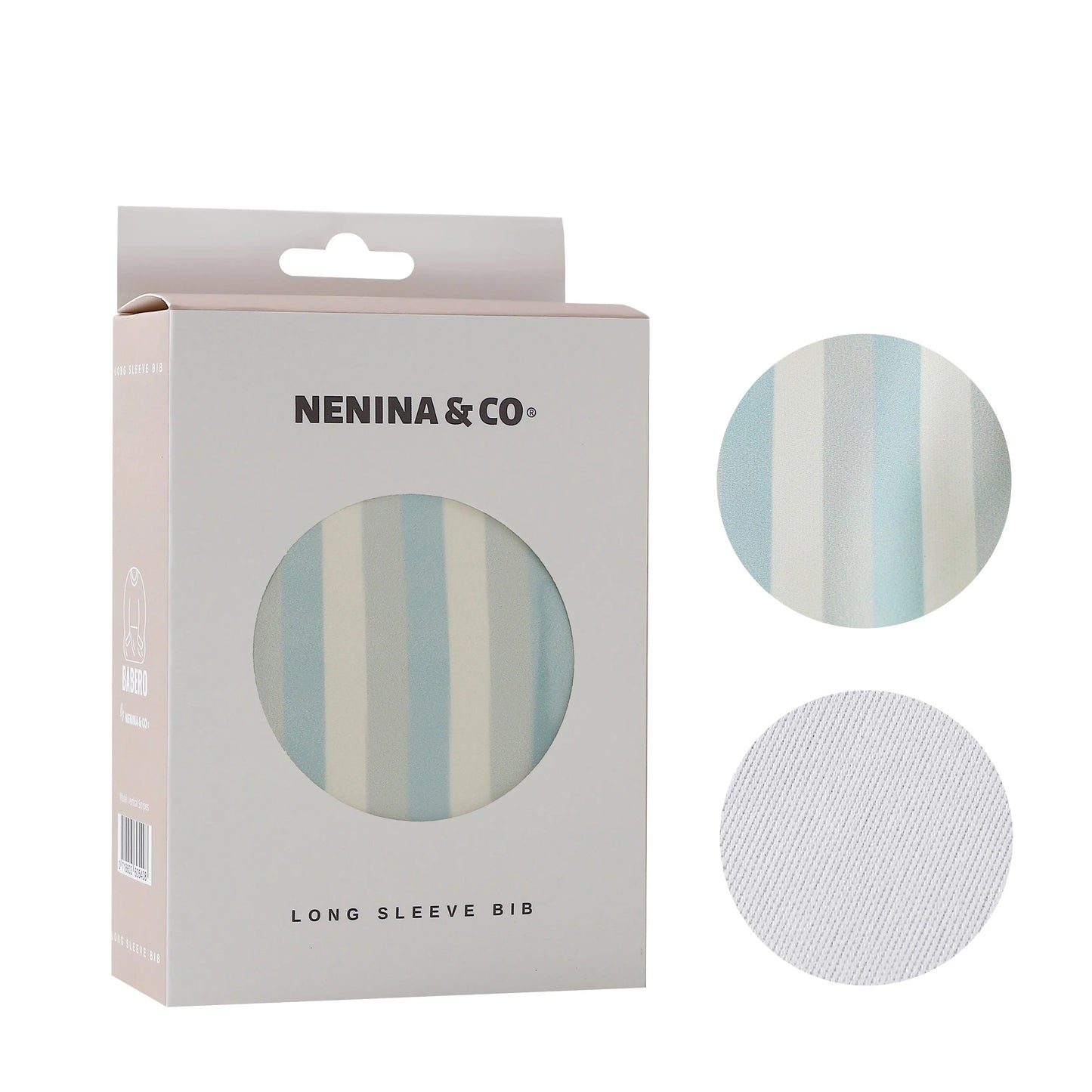 Babero Manga larga Vertical Stripes Nenina & Co