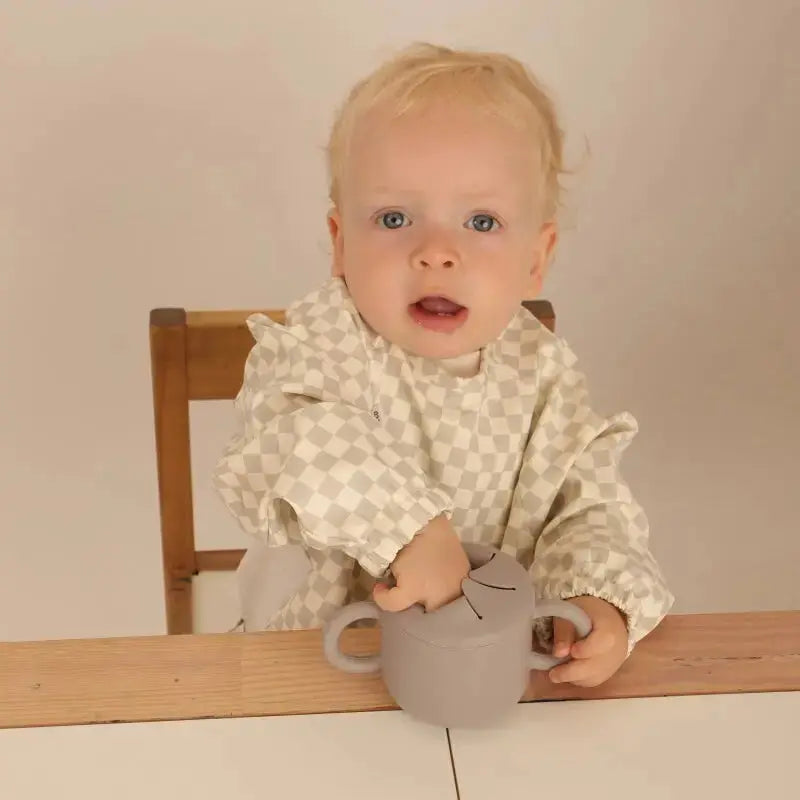 Vajilla BLW Gris 9 Piezas de Silicona orgánica con ventosas Nenina & Co