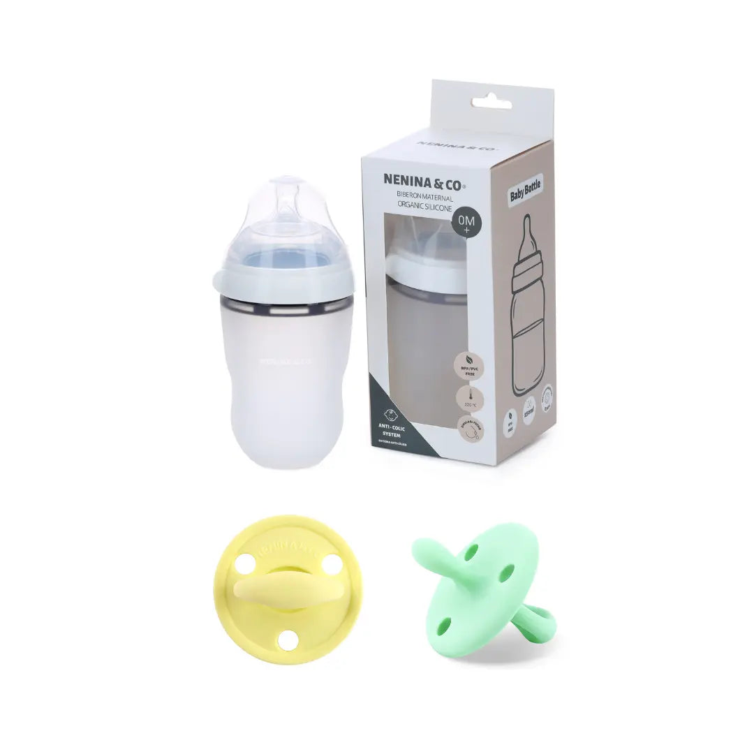 Biberon + 2 Chupetes DIAMOND Nenina & Co