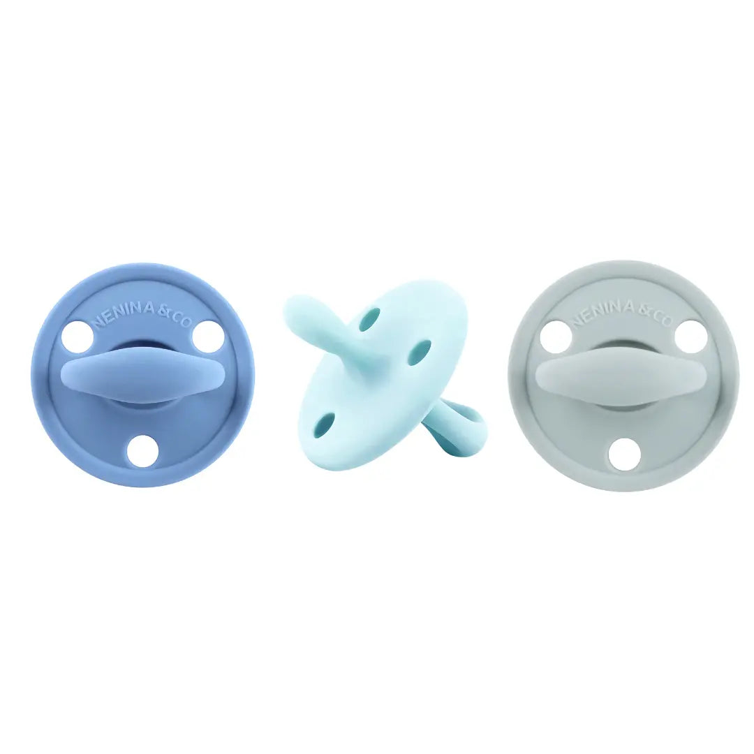 Chupete DIAMOND By Nenina & Co Celeste, Gris y Azul