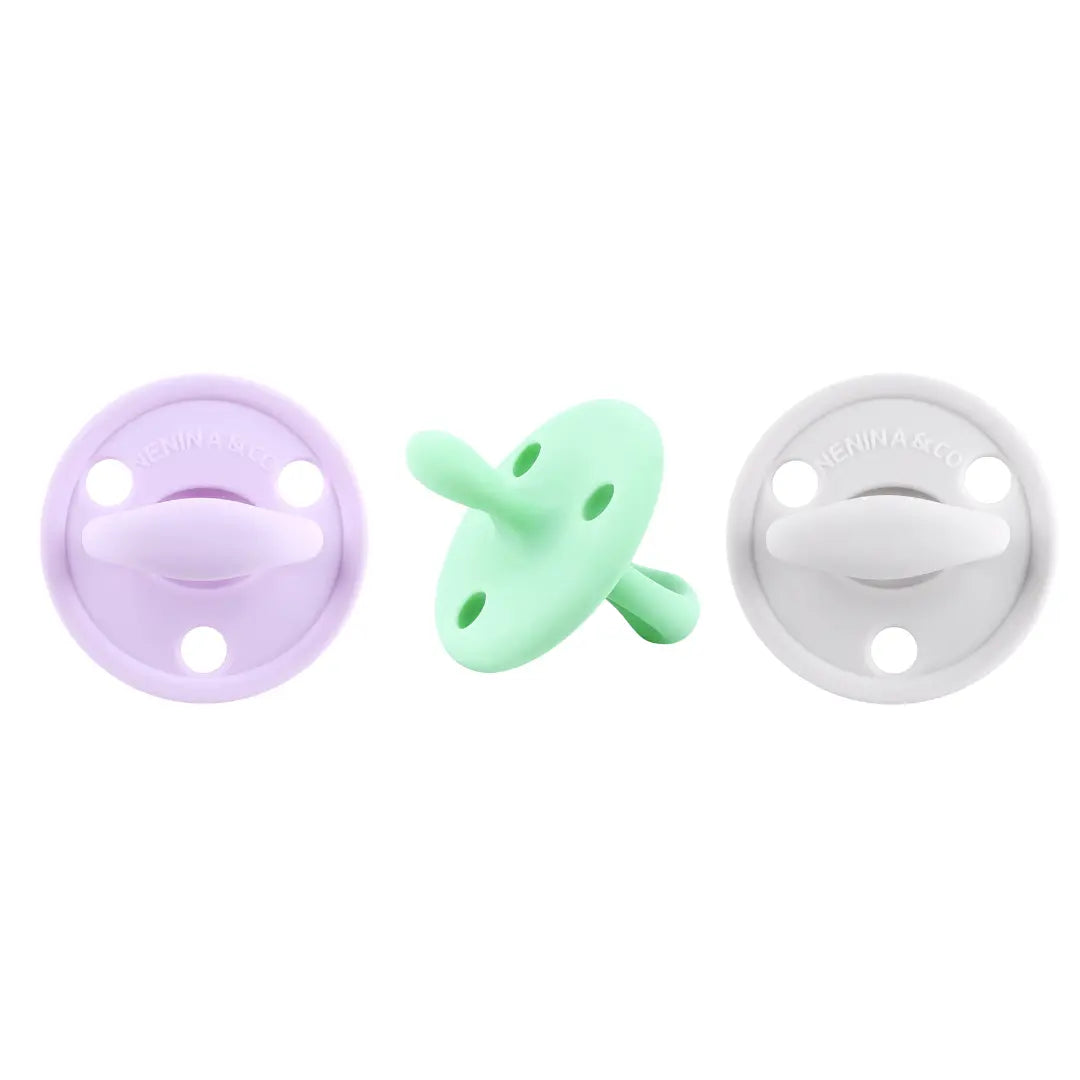 Chupete DIAMOND By Nenina & Co Lila, Mint y Gris