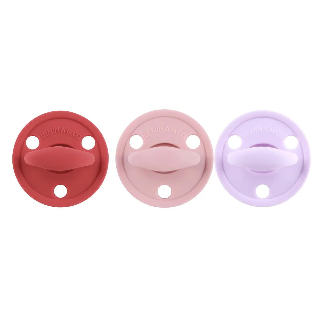 Chupete DIAMOND By Nenina & Co New Rojo, Rosa Pálido y Lila