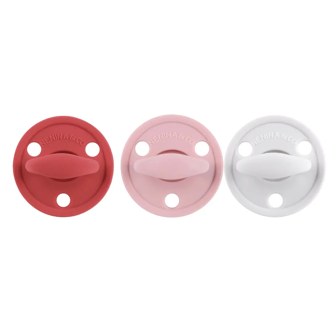 Chupete DIAMOND By Nenina & Co New Rojo, Rosa pálido y Gris