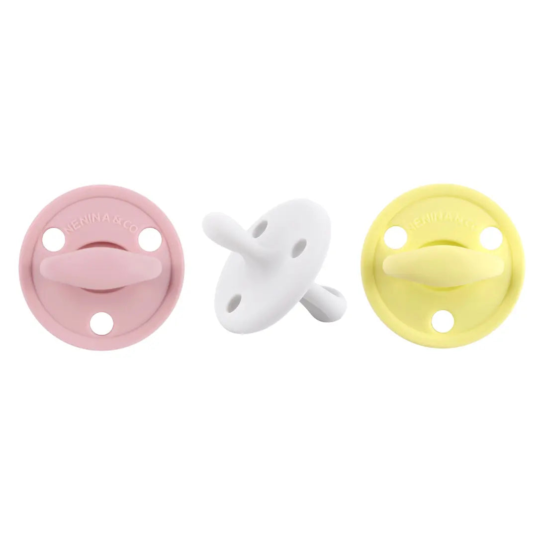 Chupete DIAMOND By Nenina & Co Rosa pálido, Beige y Amarillo