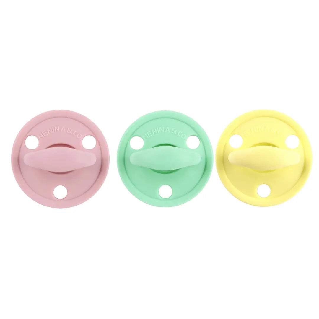 Chupete DIAMOND By Nenina & Co Rosa pálido, Mint y Amarillo