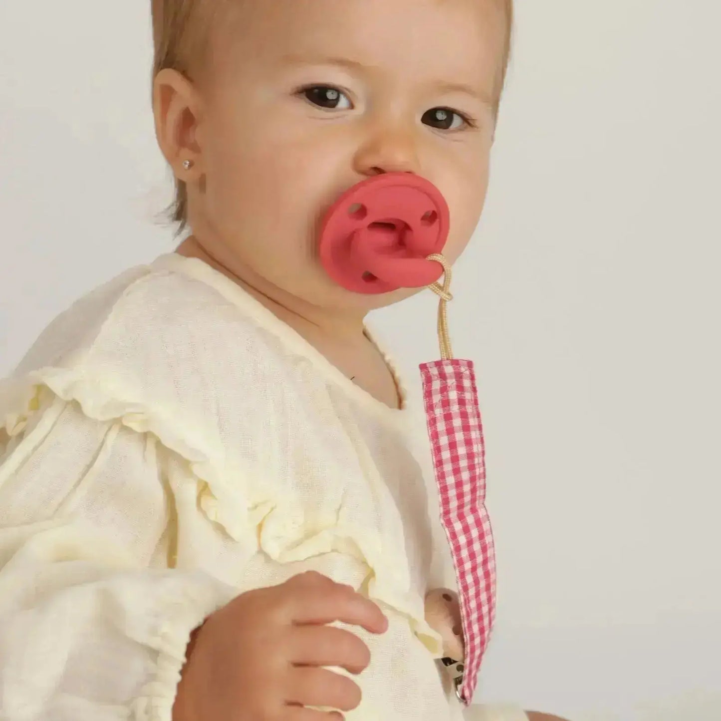 Chupete DIAMOND By Nenina & Co New Rojo, Rosa pálido y Gris