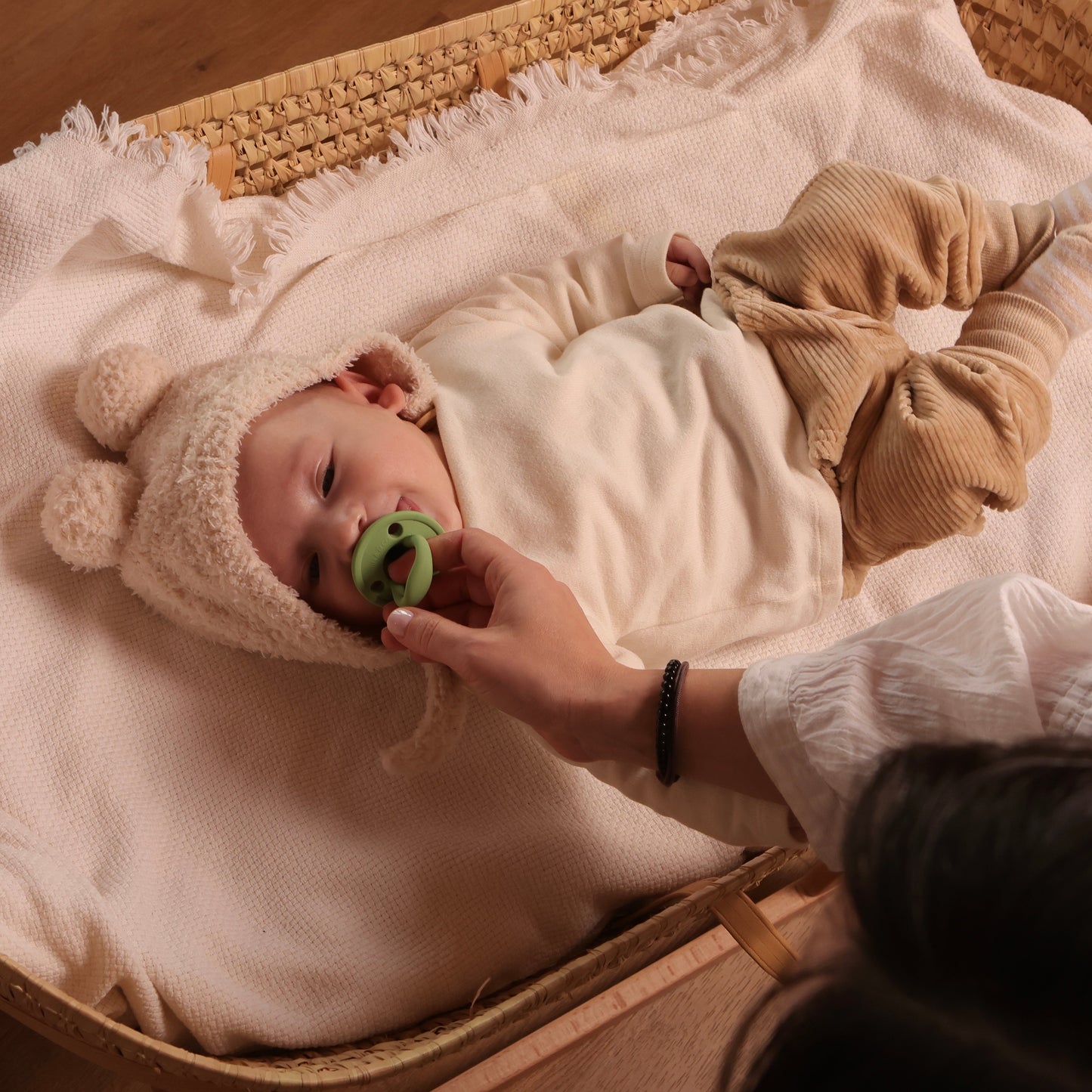 Kit 2 Chupetes CLÁSICOS Rosa + Oliva Nenina & Co