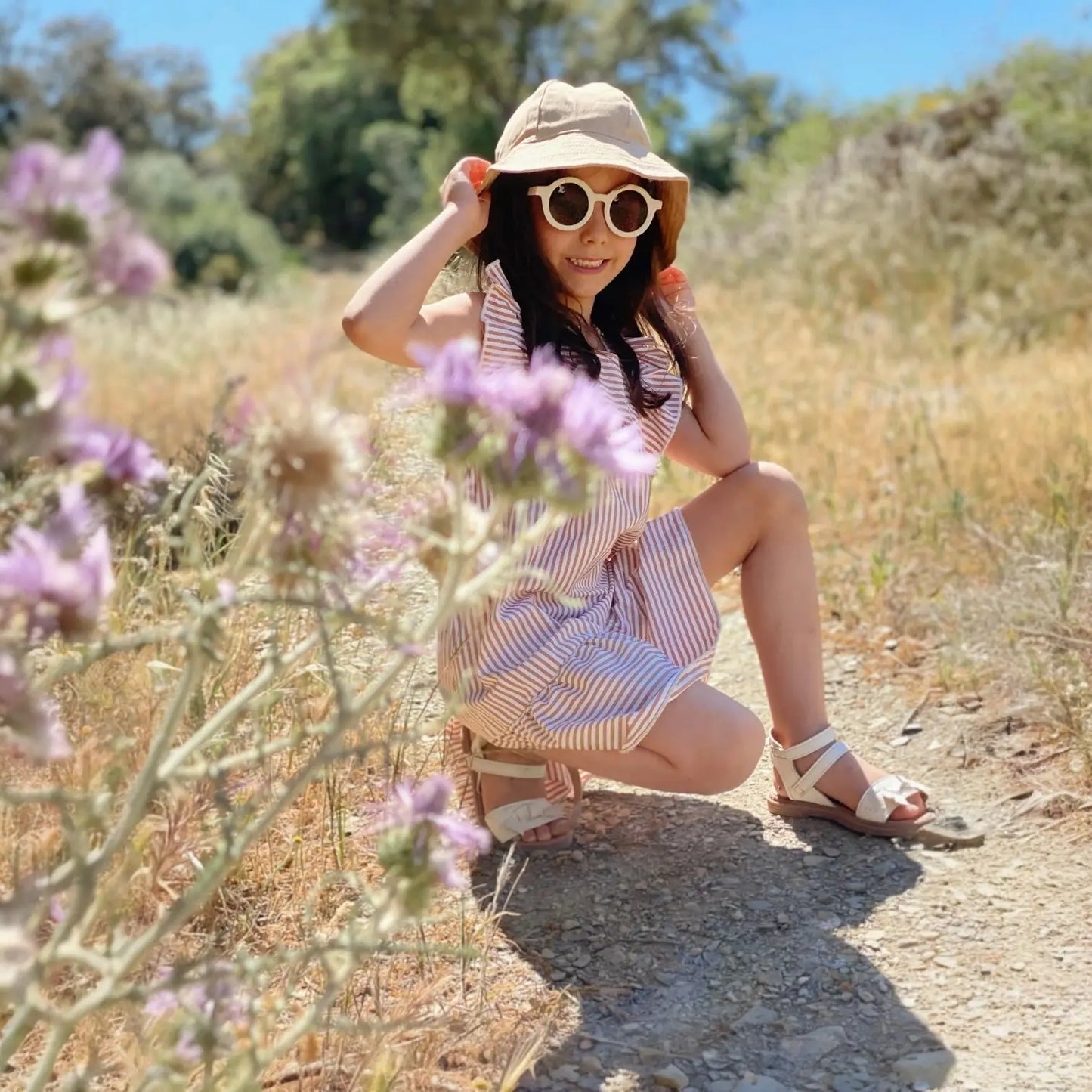 Gorro para el sol  Beige Nenina & Co 100 % Algodón