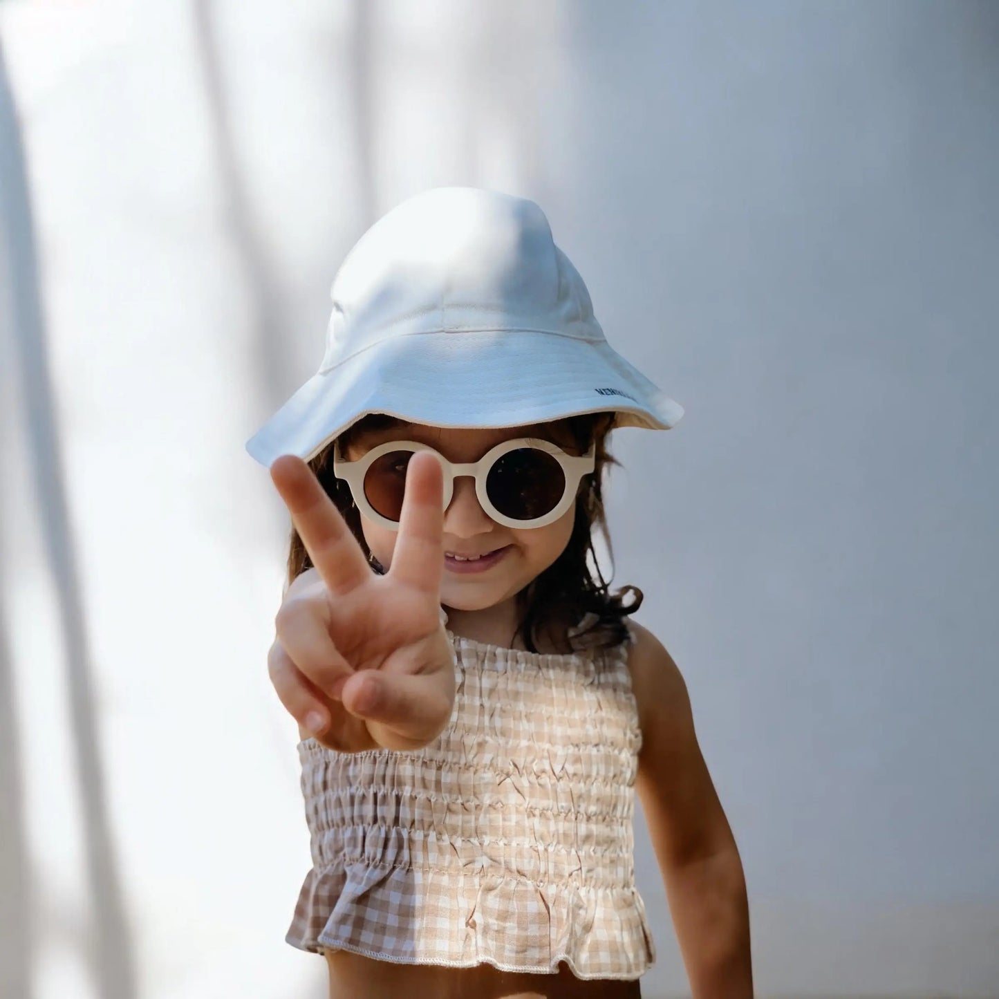 Gorro para el sol Blanco Nenina & Co 100 % Algodón