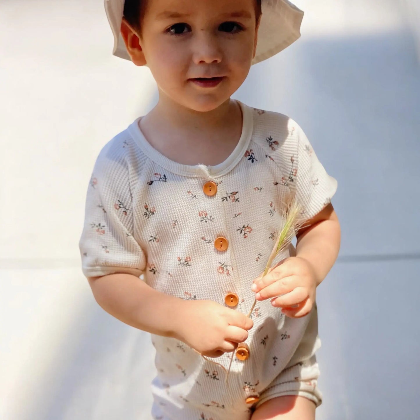 Gorro para el sol Blanco Nenina & Co 100 % Algodón