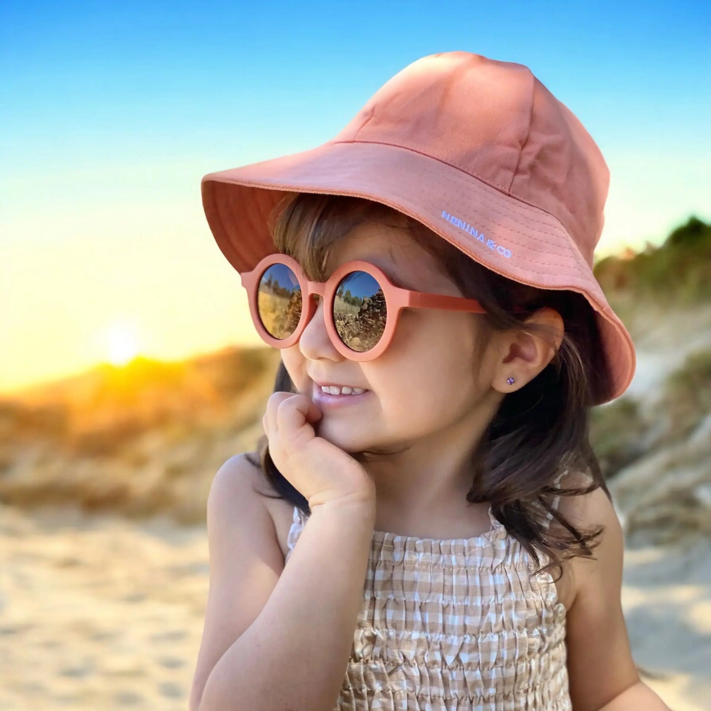 Gorro para el sol Terracota Nenina & Co 100 % Algodón