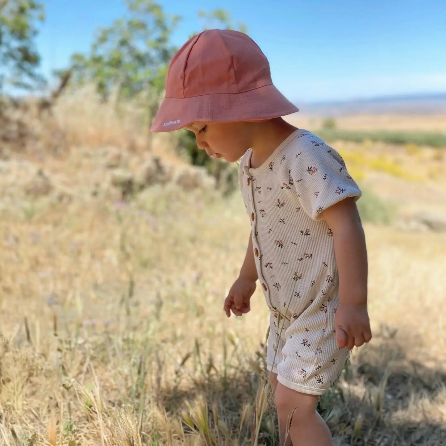 Gorro para el sol Terracota Nenina & Co 100 % Algodón