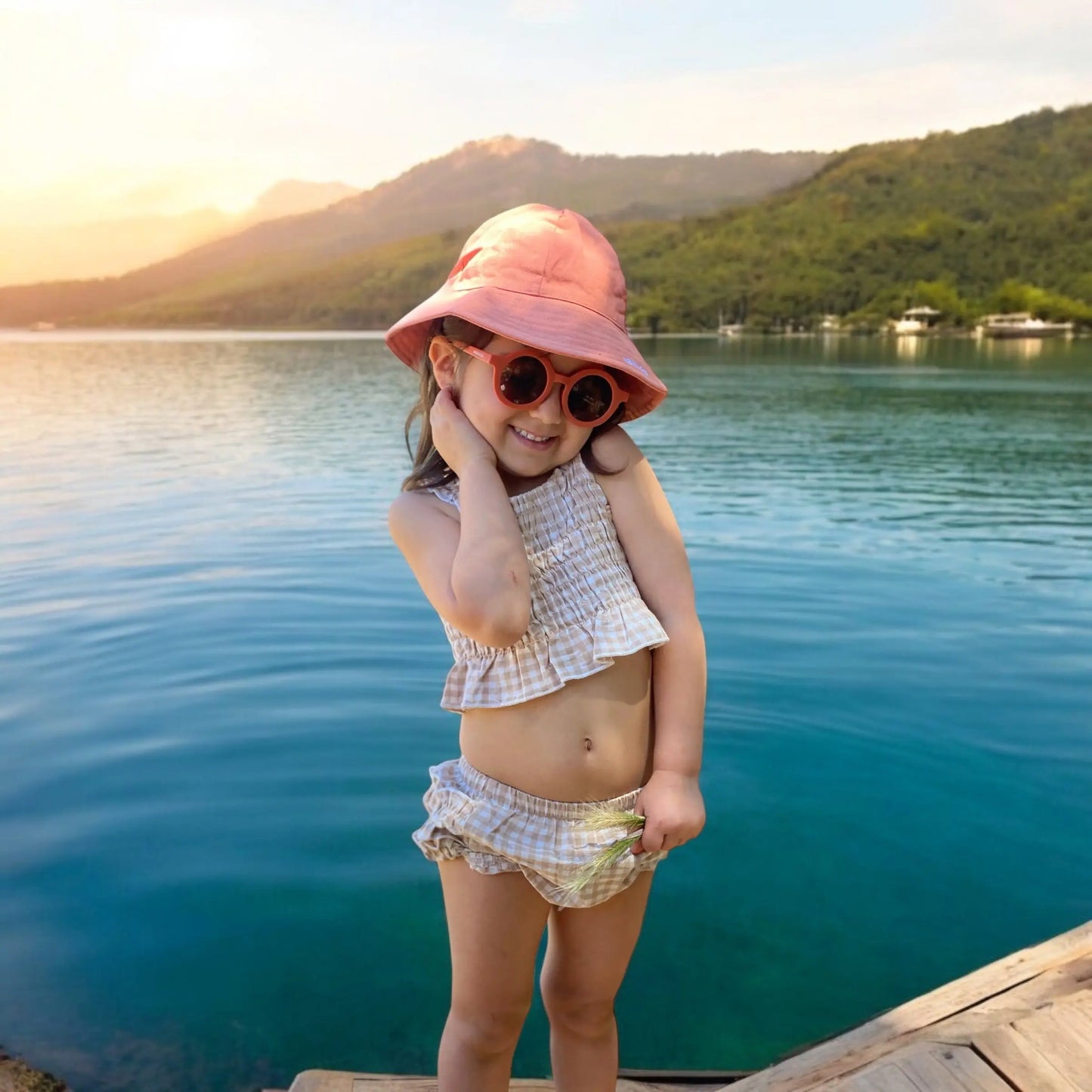 Gorro para el sol Terracota Nenina & Co 100 % Algodón