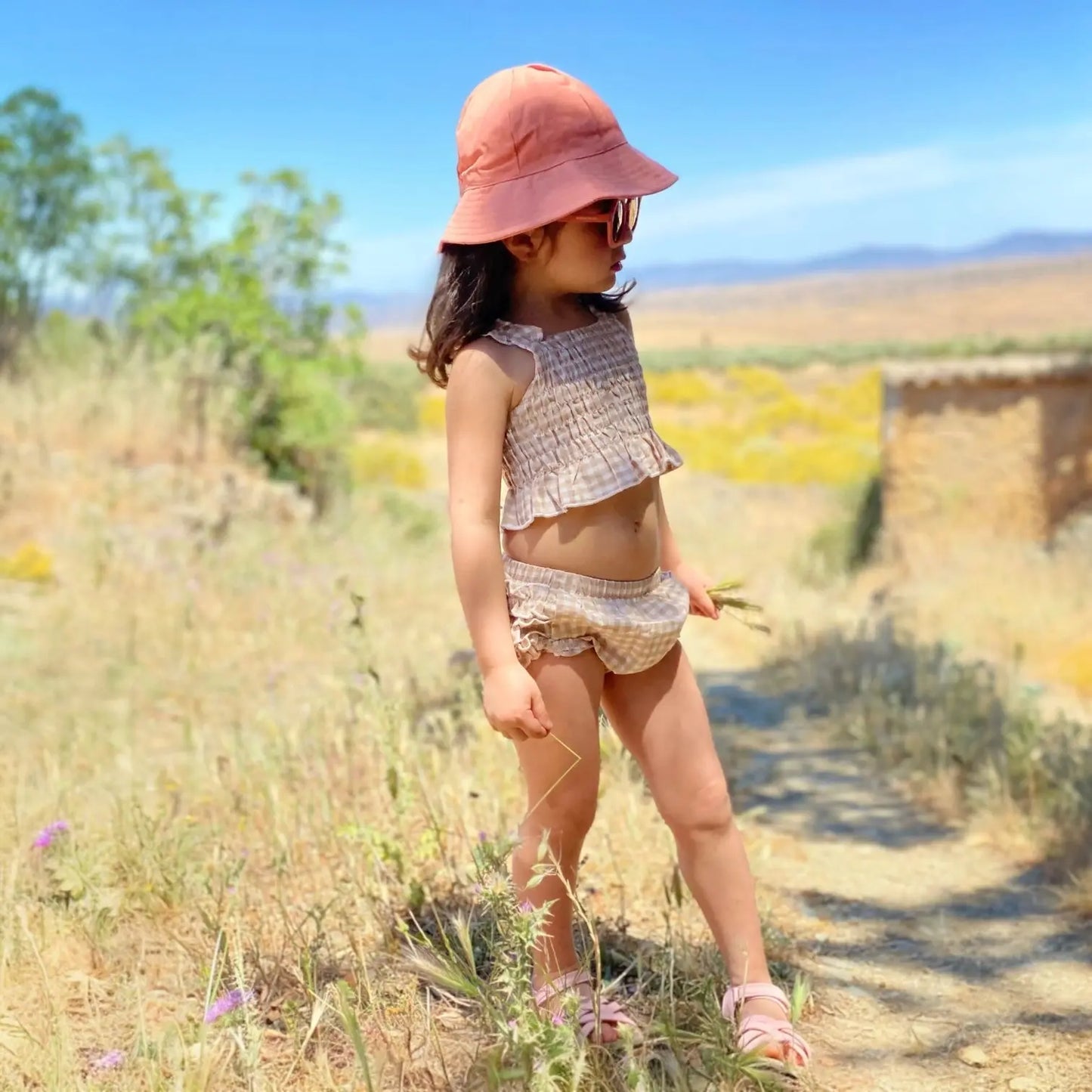 Gorro para el sol Terracota Nenina & Co 100 % Algodón