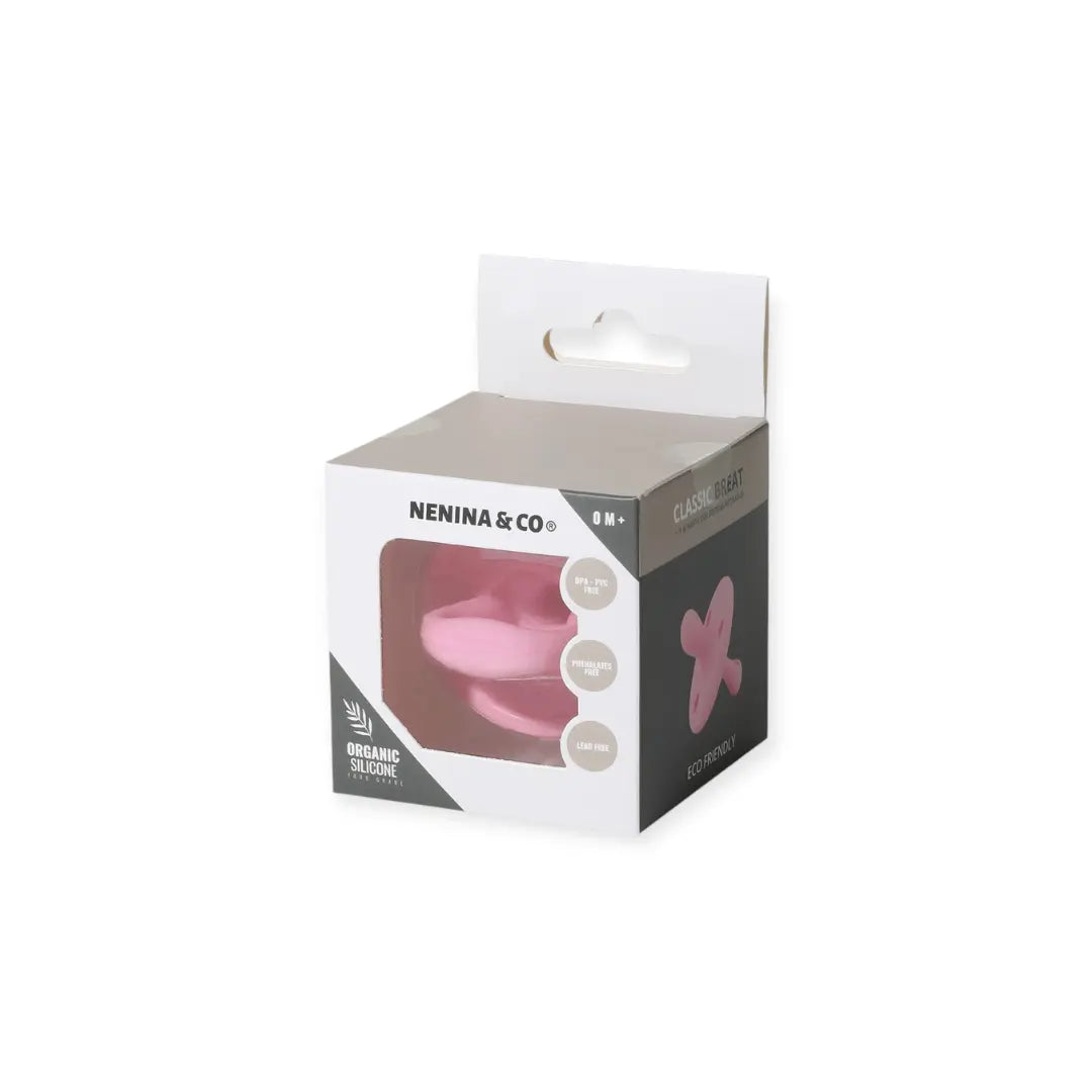 Kit 2 Chupetes CLÁSICOS Rosa chicle y Mint Nenina & Co