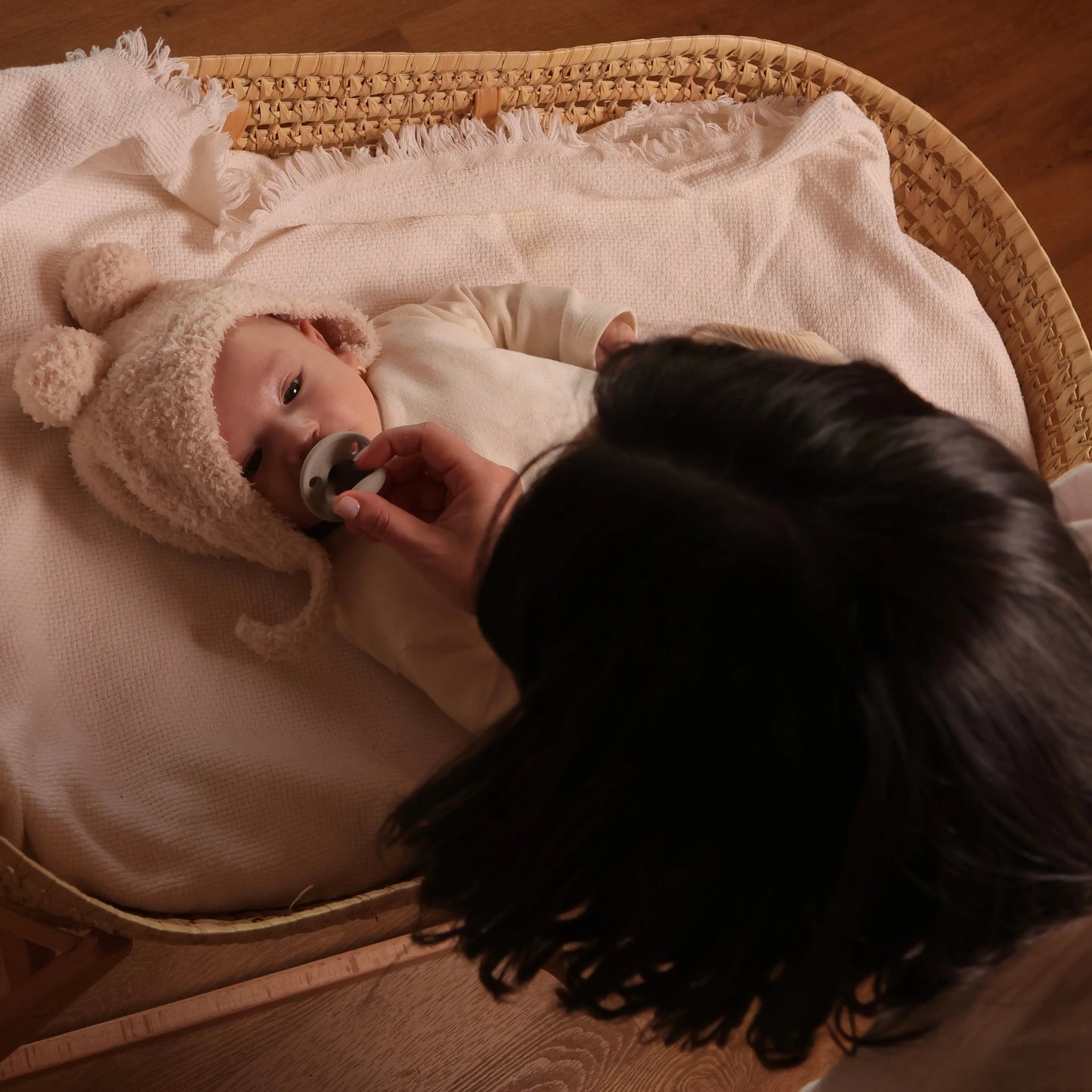 Kit 2 Chupetes CLÁSICOS Chupete Rosa Pálido + Gris Nenina & Co