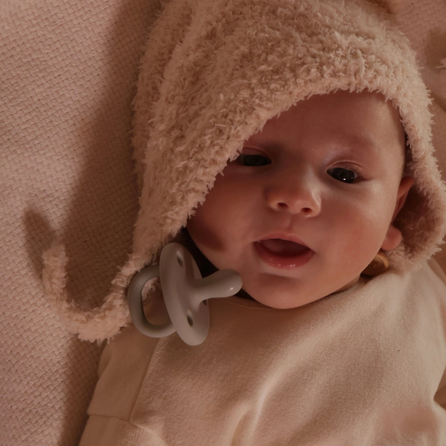 Kit 2 Chupetes CLÁSICOS Chupete Rosa Pálido + Gris Nenina & Co