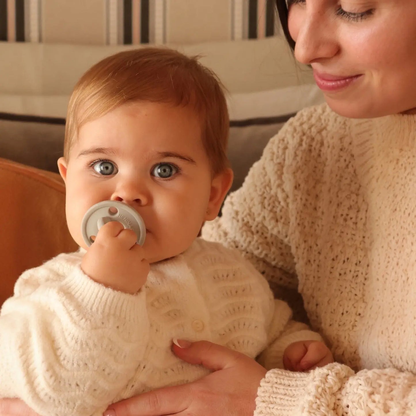 Kit 2 Chupetes CLÁSICOS Rosa y Gris Nenina & Co