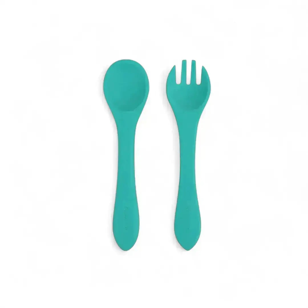 Vajilla BLW Mint 9 Piezas de Silicona orgánica con ventosas Nenina & Co