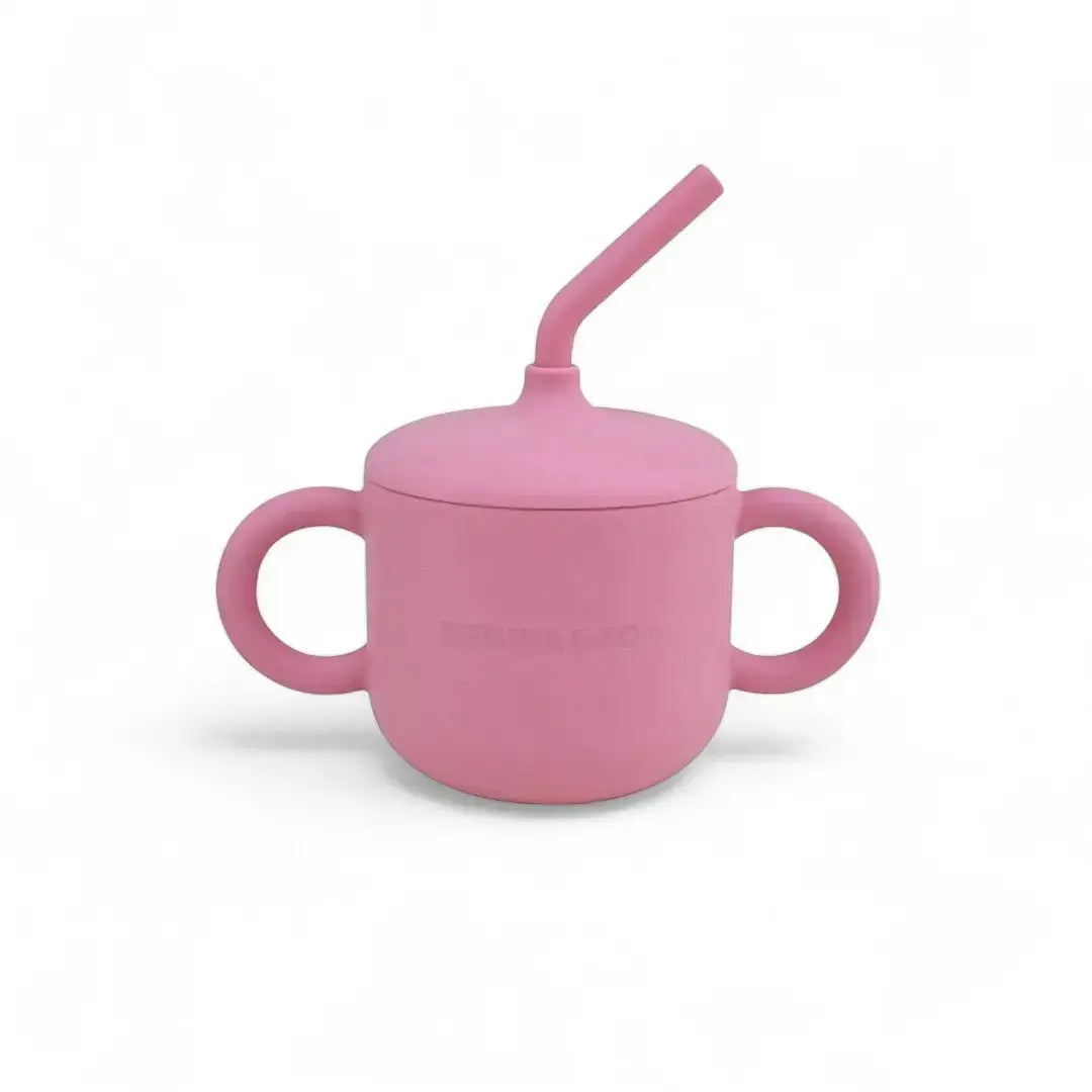 Vajilla BLW Pink 9 Piezas de Silicona orgánica con ventosas Nenina & Co