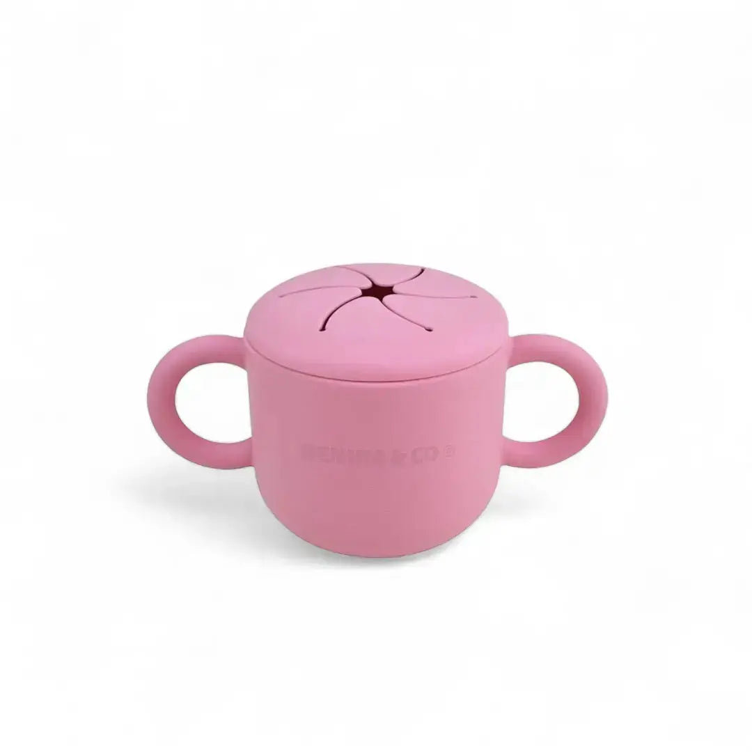 Vajilla BLW Pink 9 Piezas de Silicona orgánica con ventosas Nenina & Co