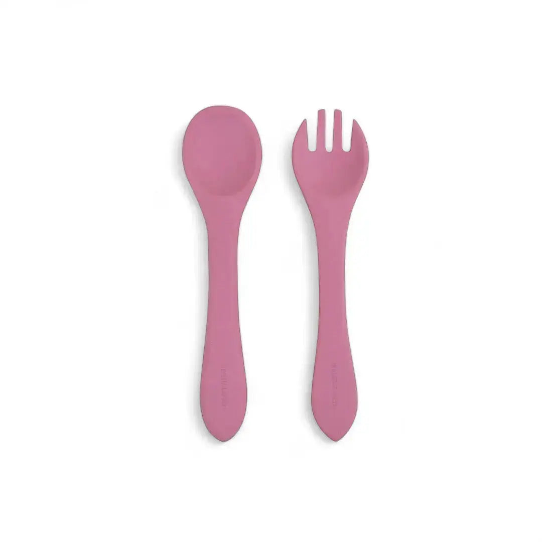 Vajilla BLW Pink 9 Piezas de Silicona orgánica con ventosas Nenina & Co