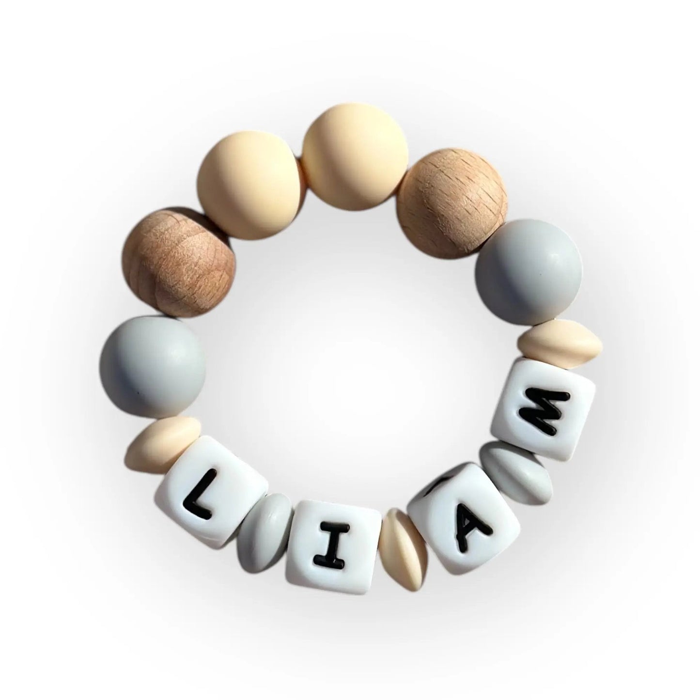 Mordedor  Personalizado con Nombre en Silicona Orgánica | Nenina & Co