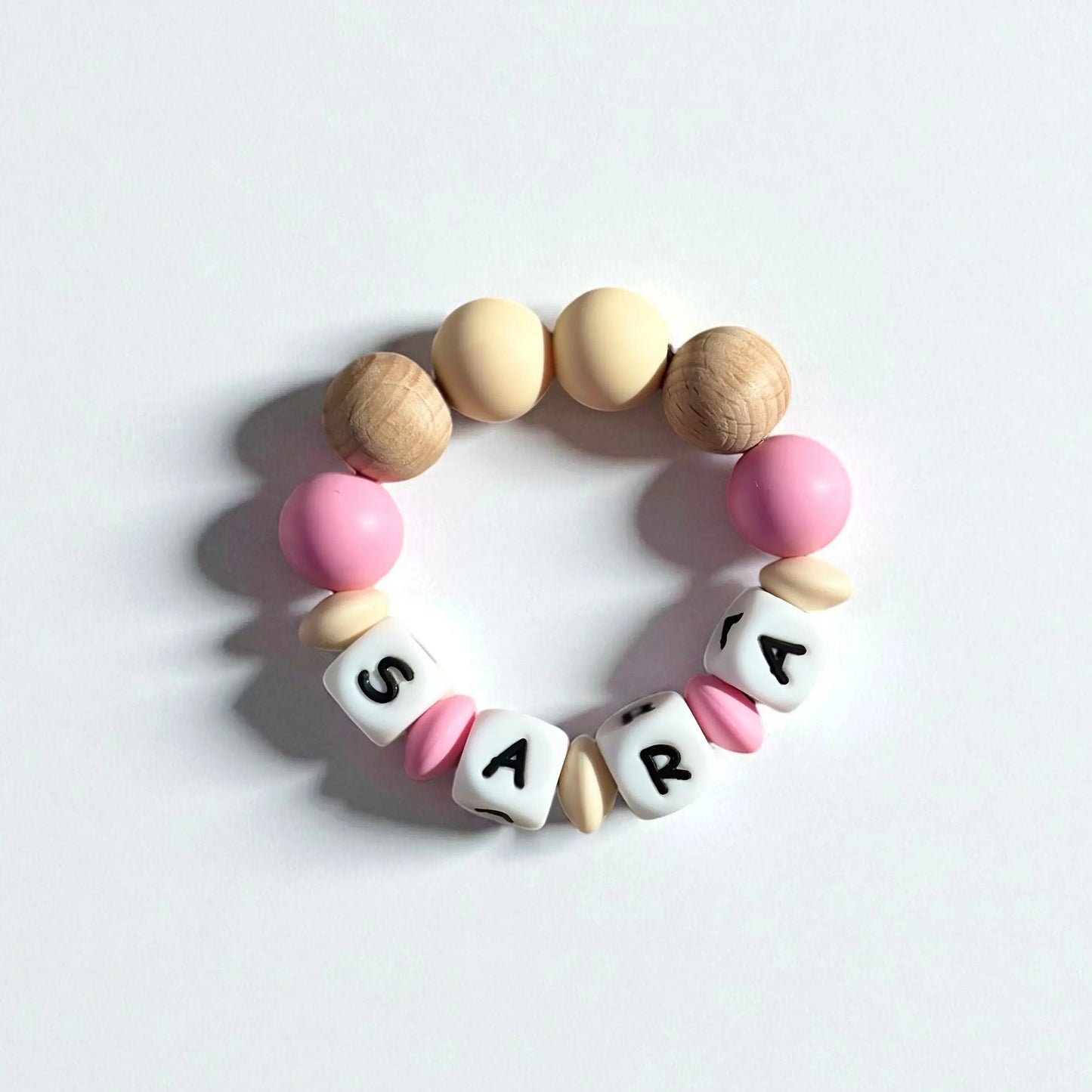 Mordedor  Personalizado con Nombre en Silicona Orgánica | Nenina & Co