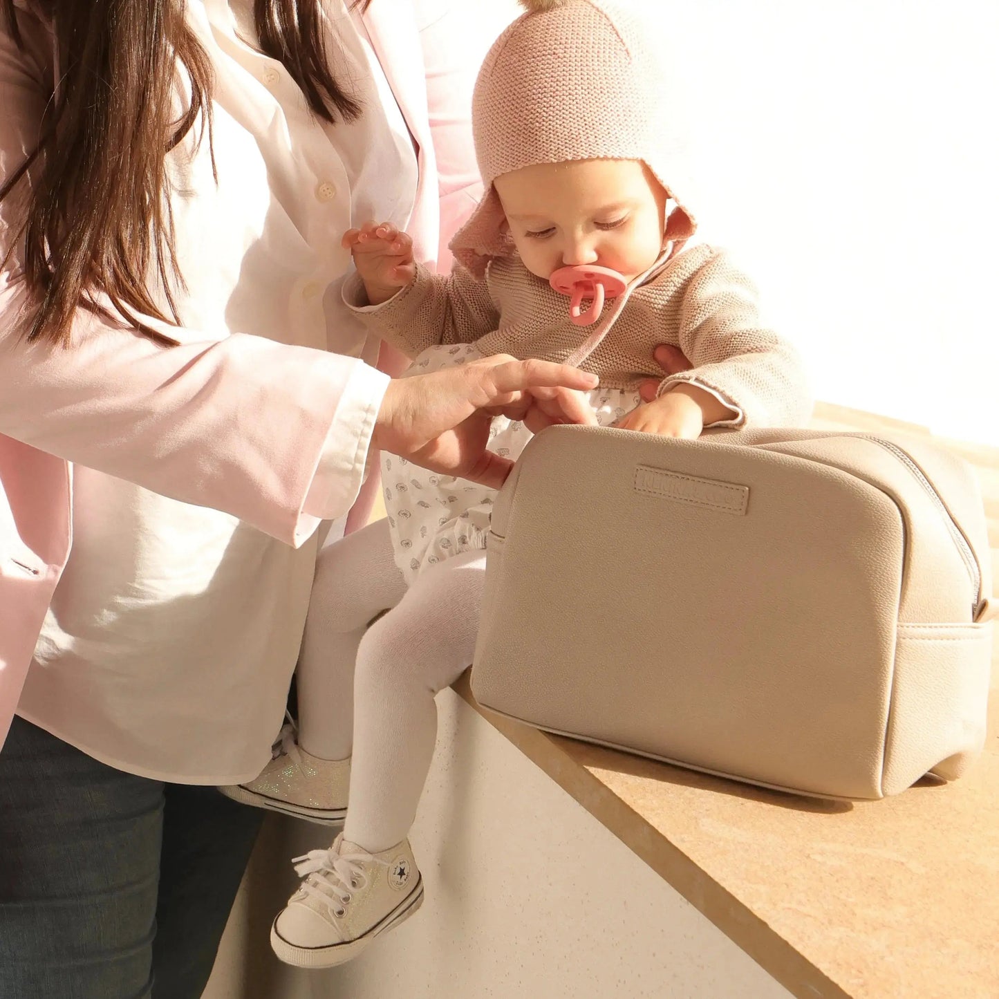 Neceser Bebé Eco piel MIREM By Nenina & Co Gris