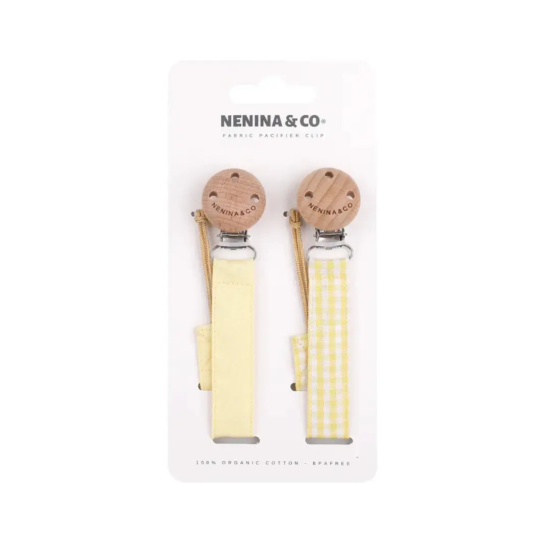 Pack 2 Chupeteros + 2 chupetes CLÁSICOS + 1 Guardachupete Nenina & Co