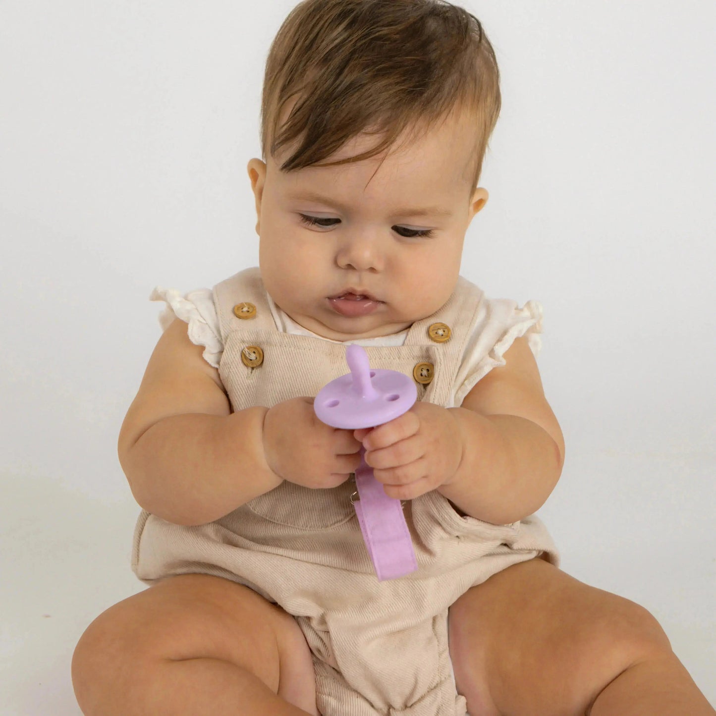 Kit 1 Chupete + 2 Chupeteros + 1 Guardachupete DIAMOND Nenina & Co Lila