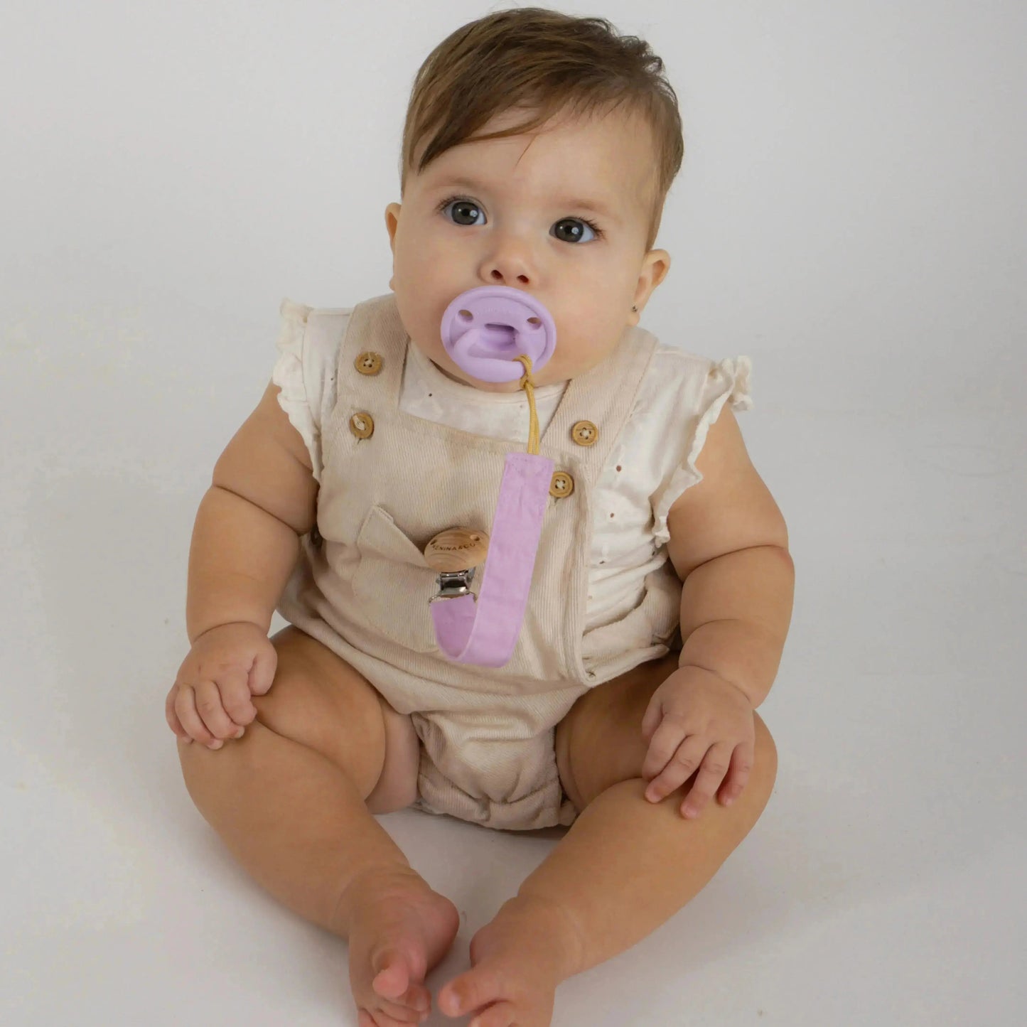 Kit 1 Chupete + 2 Chupeteros + 1 Guardachupete DIAMOND Nenina & Co Lila