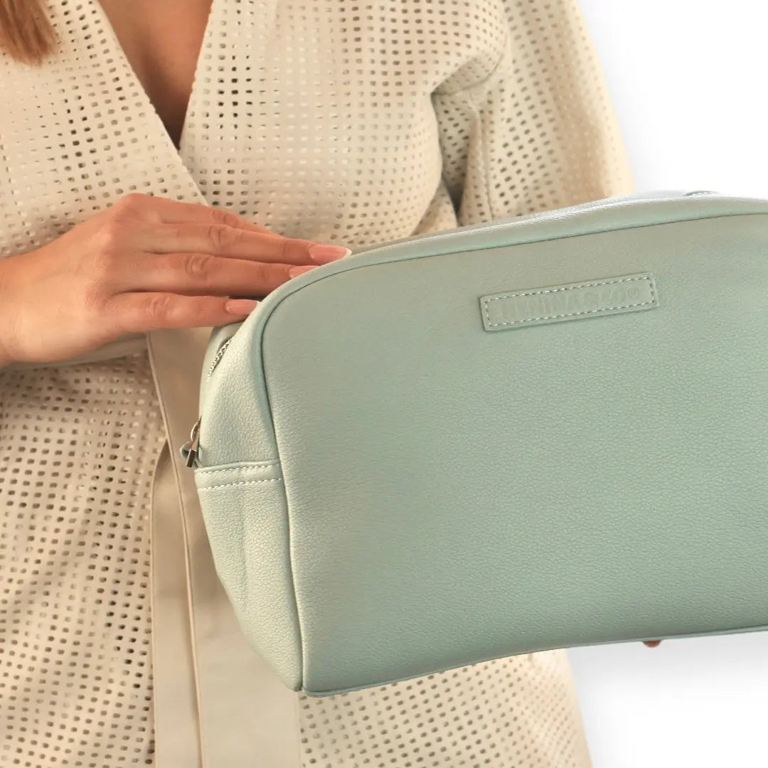 Pack Nacimiento Bolso + Cambiador +Portadocumentos + Neceser + Chupete Diamond Eco piel MIREM By Nenina & Co