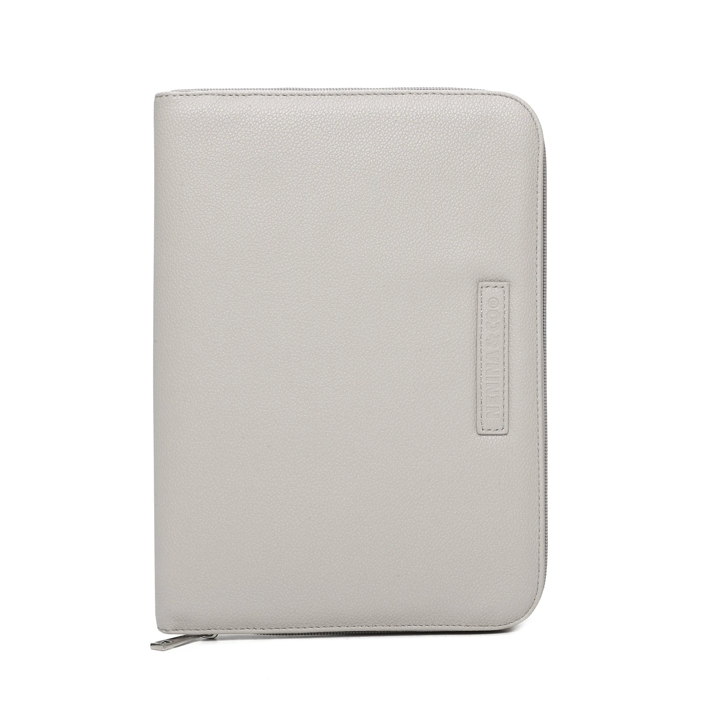 Pack Nacimiento Portadocumentos + Neceser Bebé Eco piel MIREM By Nenina & Co Gris