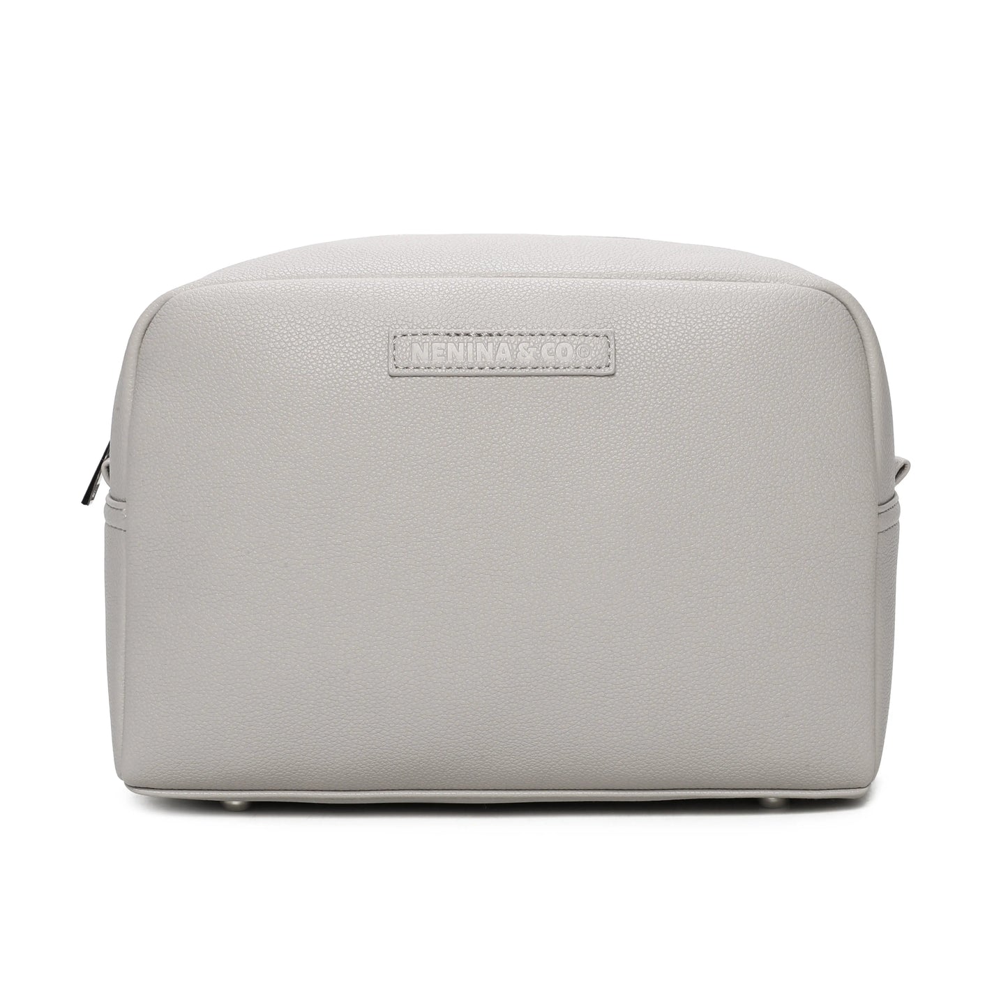 Pack Nacimiento Portadocumentos + Neceser Bebé Eco piel MIREM By Nenina & Co Gris