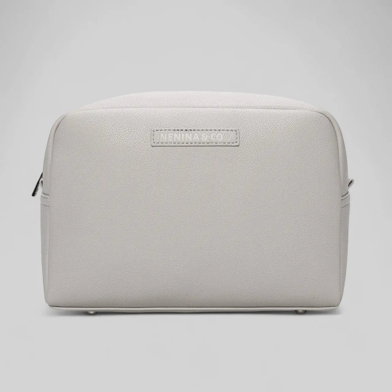 Pack Nacimiento Portadocumentos + Neceser Bebé Eco piel MIREM By Nenina & Co Gris
