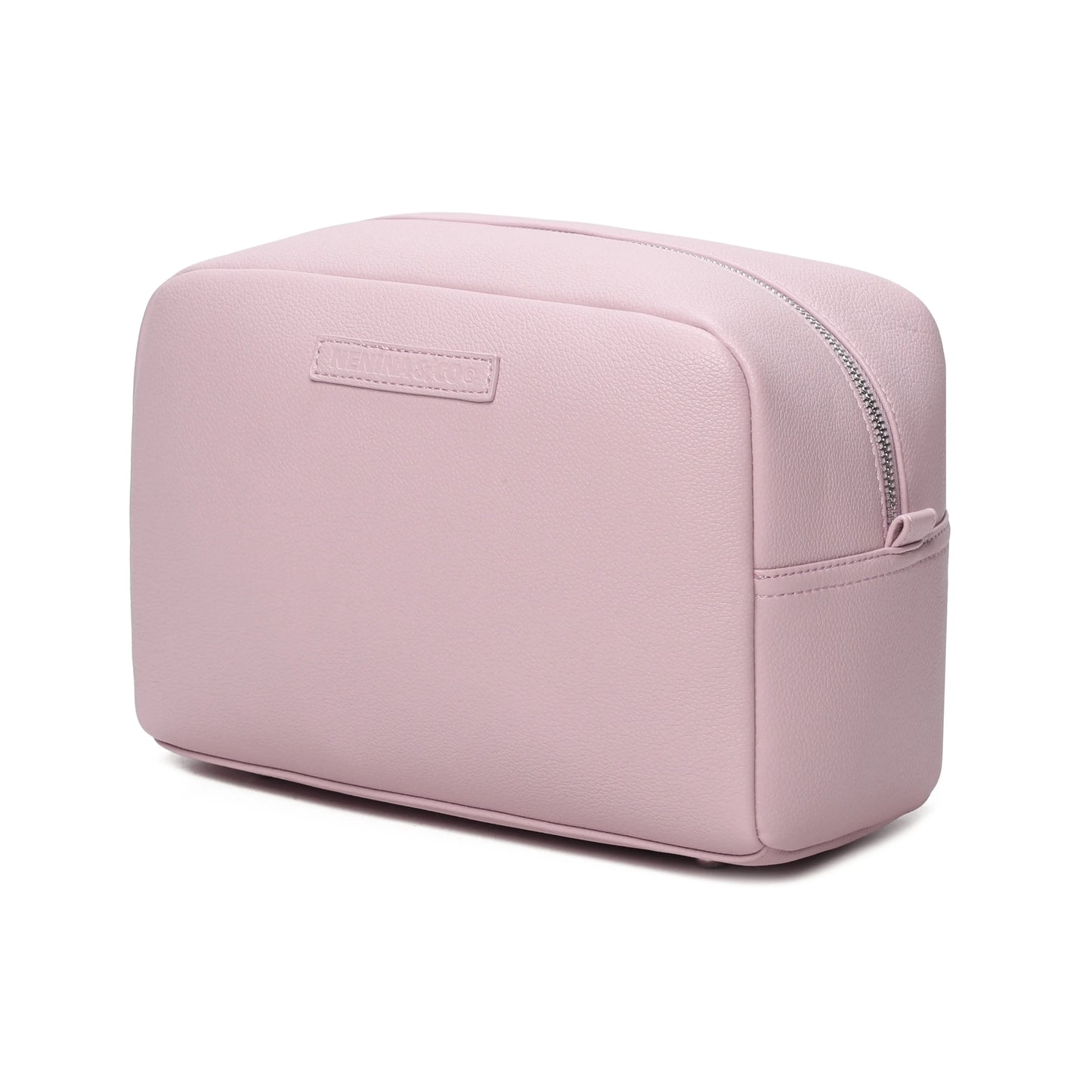 Pack Nacimiento Portadocumentos + Neceser Bebé Eco piel MIREM By Nenina & Co Rosa Palido