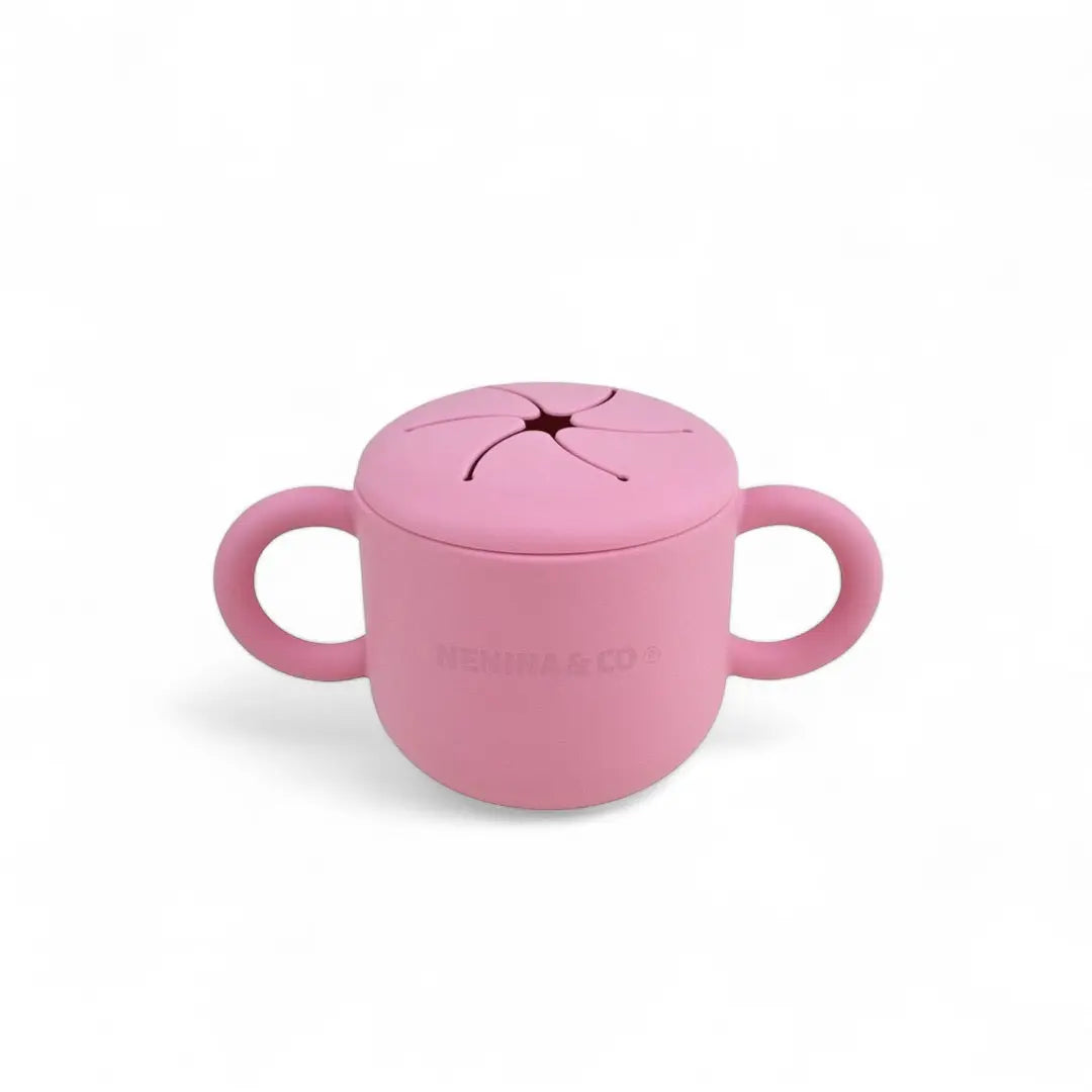 Vajilla BLW Pink 9 Piezas de Silicona orgánica con ventosas Nenina & Co