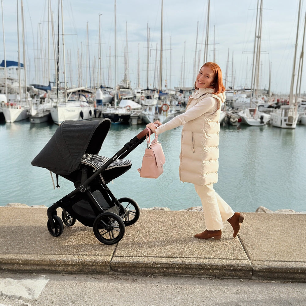 Bolso Maternal MIREM By Nenina & Co Rosa pálido + Cambiador de Regalo