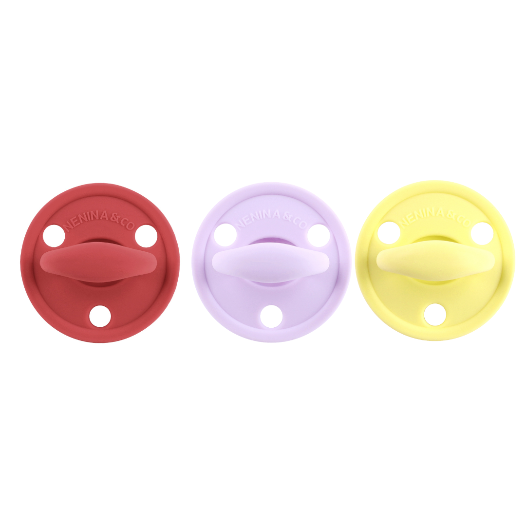 Chupete DIAMOND By Nenina & Co New Rojo, Lila y Amarillo 