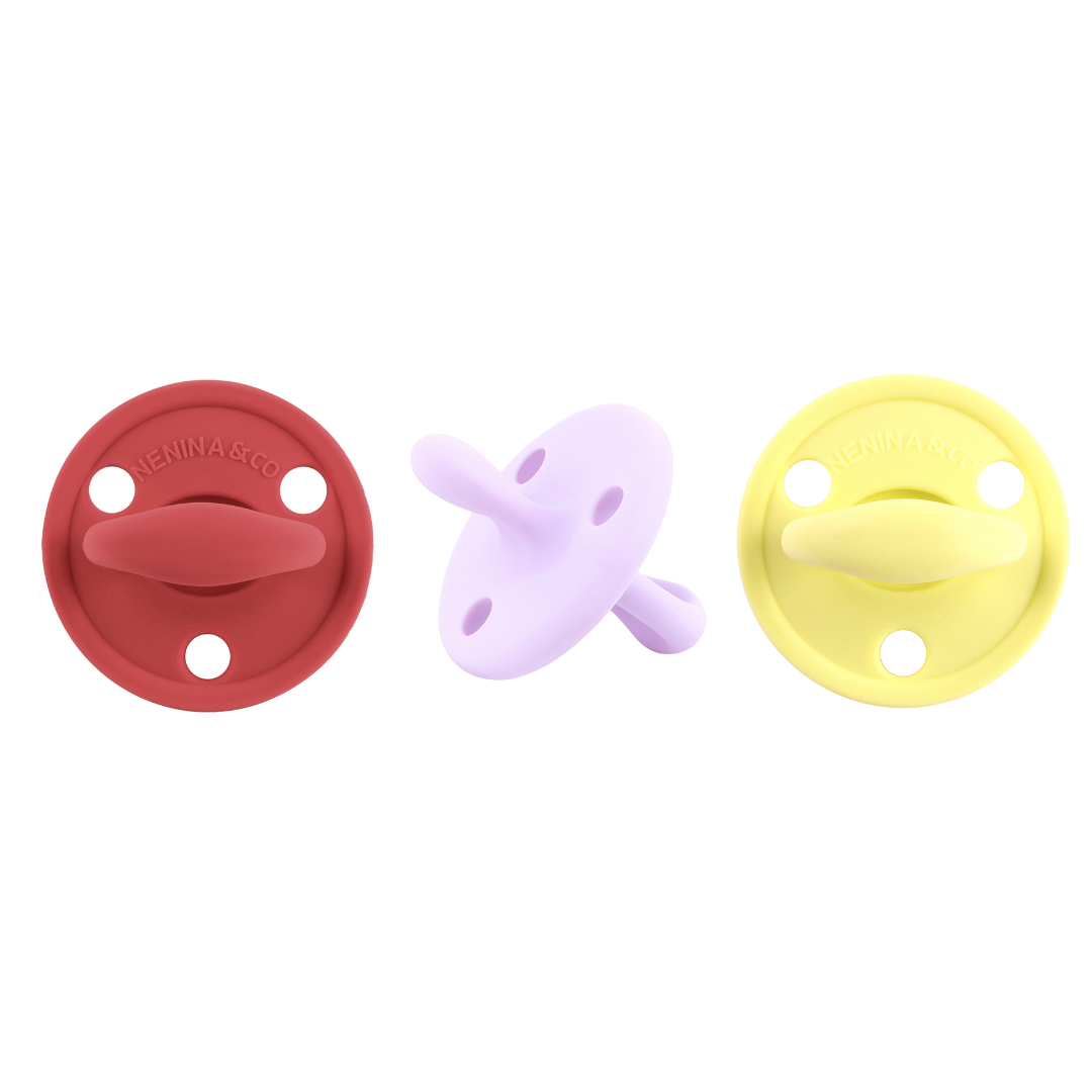 Chupete DIAMOND By Nenina & Co New Rojo, Lila y Amarillo 