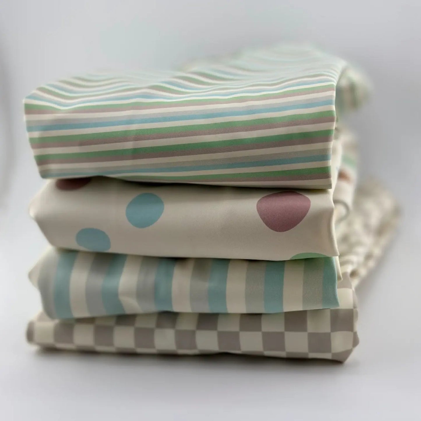 Babero manga larga  Horizontal Stripes + Babero corto Nenina & Co 