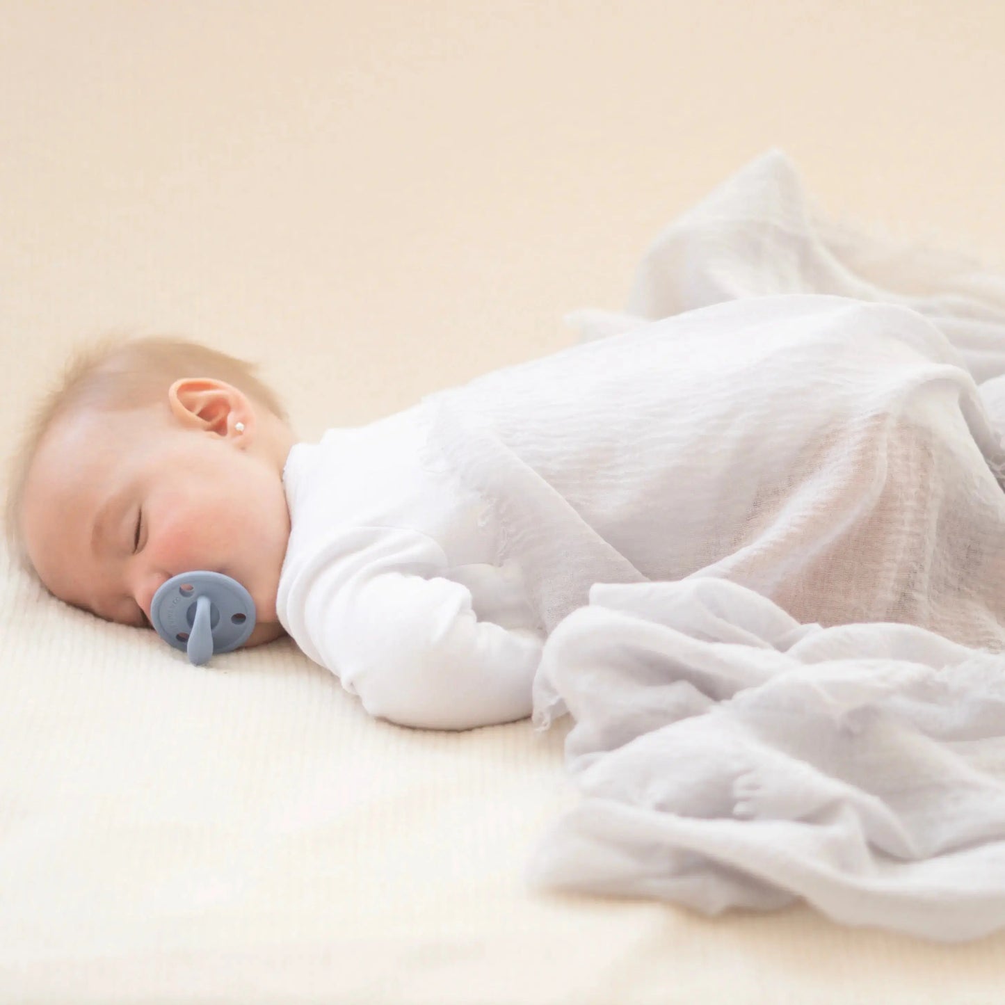 Chupete DIAMOND By Nenina & Co Amarillo Y Rosa pálido | Silicona Orgánica para Bebé +12 Meses 